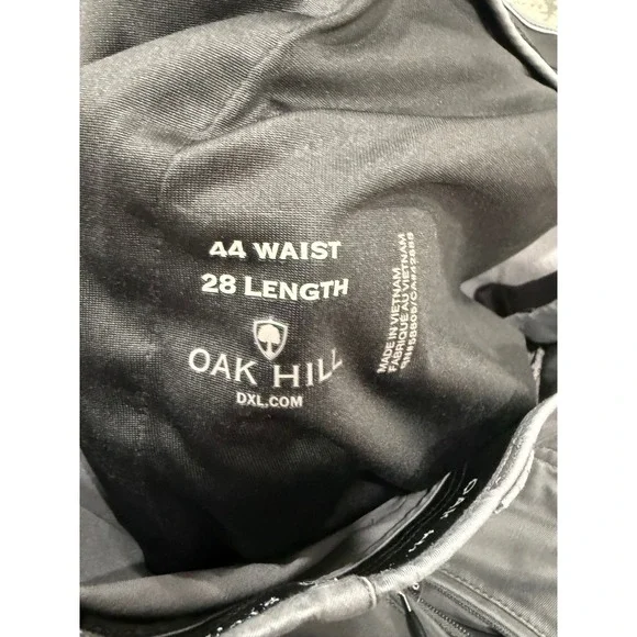 Oak Hill Mens Straight Fit Tech Pant Lot of 2 Khaki Grey 44x28 DXL Business - Picture 8 of 16